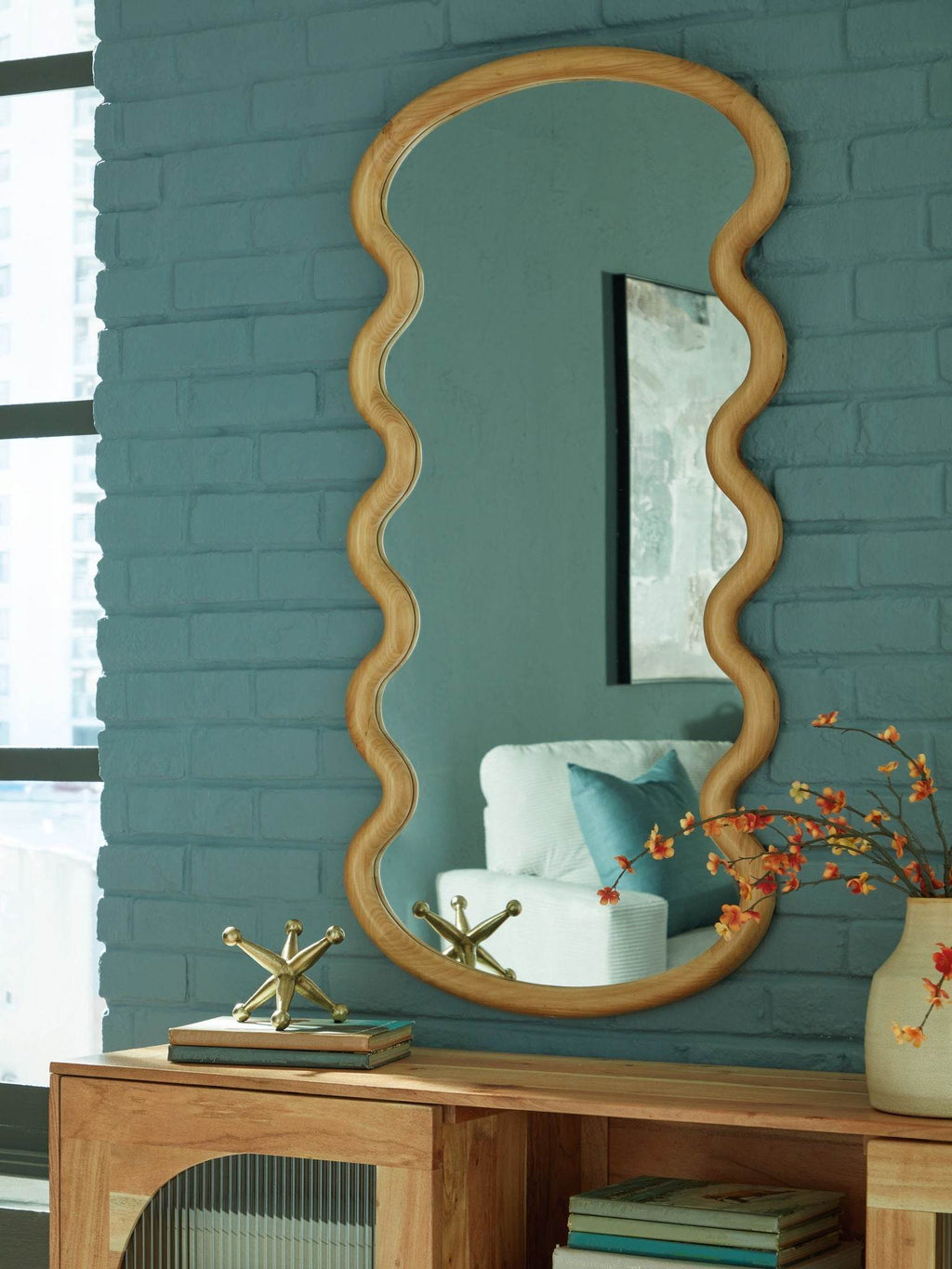 Serendis - Accent Mirror - Brown-2