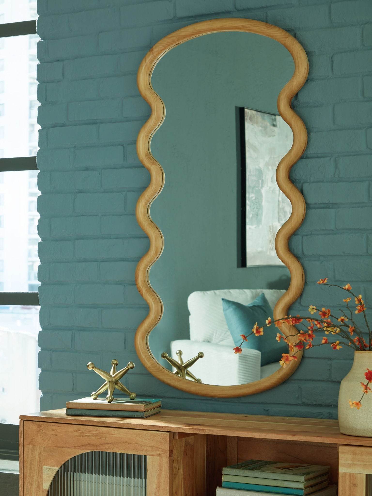 Serendis - Accent Mirror - Brown-2
