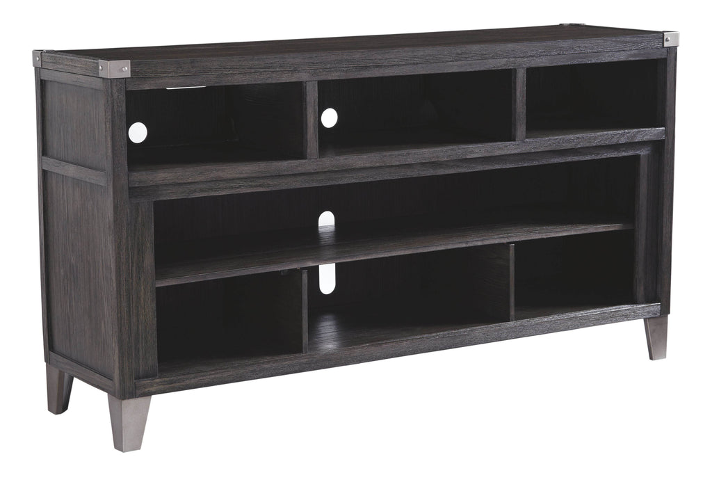Todoe - LG TV Stand w/Fireplace Option - Gray-0