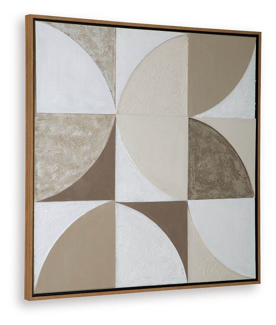 Harelman - Wall Art - Tan / Taupe / White-2