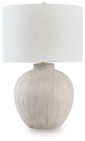 Calbert - Poly Table Lamp - Warm Gray-0