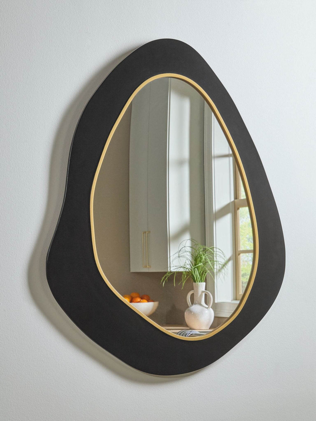 Kierlock - Accent Mirror - Black / Gold Finish-2