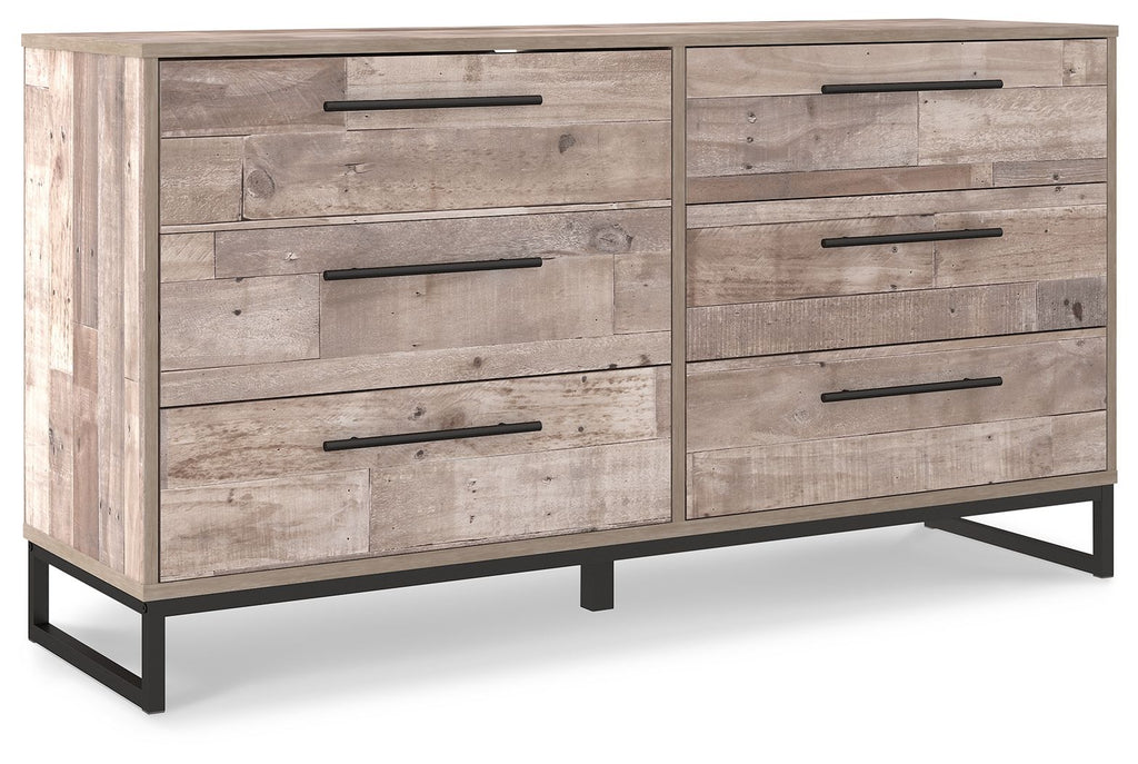 Neilsville - Six Drawer Dresser - Vinyl-Wrapped - Whitewash-0