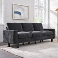 Grey Chenille 74.8 Inch Luxurious Contemporary Sofa-0