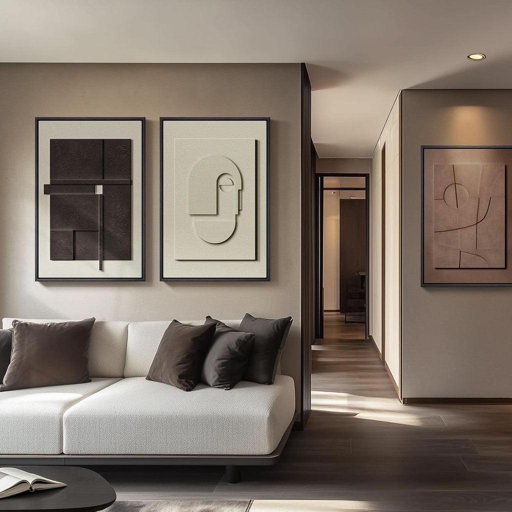 Premium Framed 3D Textured Wall Art 24x36 Inches Wide-2
