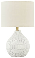 Wardmont - Ceramic Table Lamp  - White-0