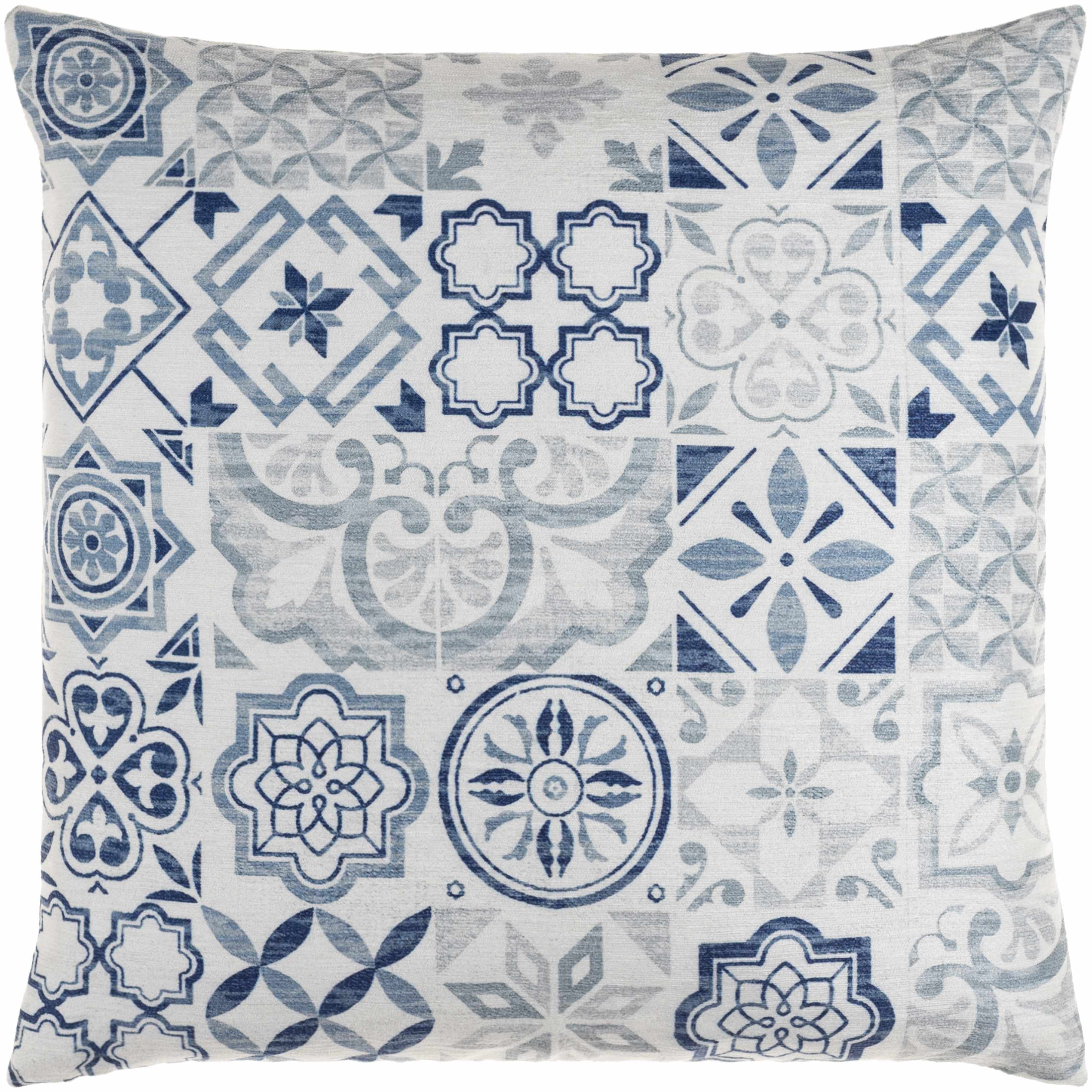 Etan Blue Mosaic Accent Pillow - Clearance