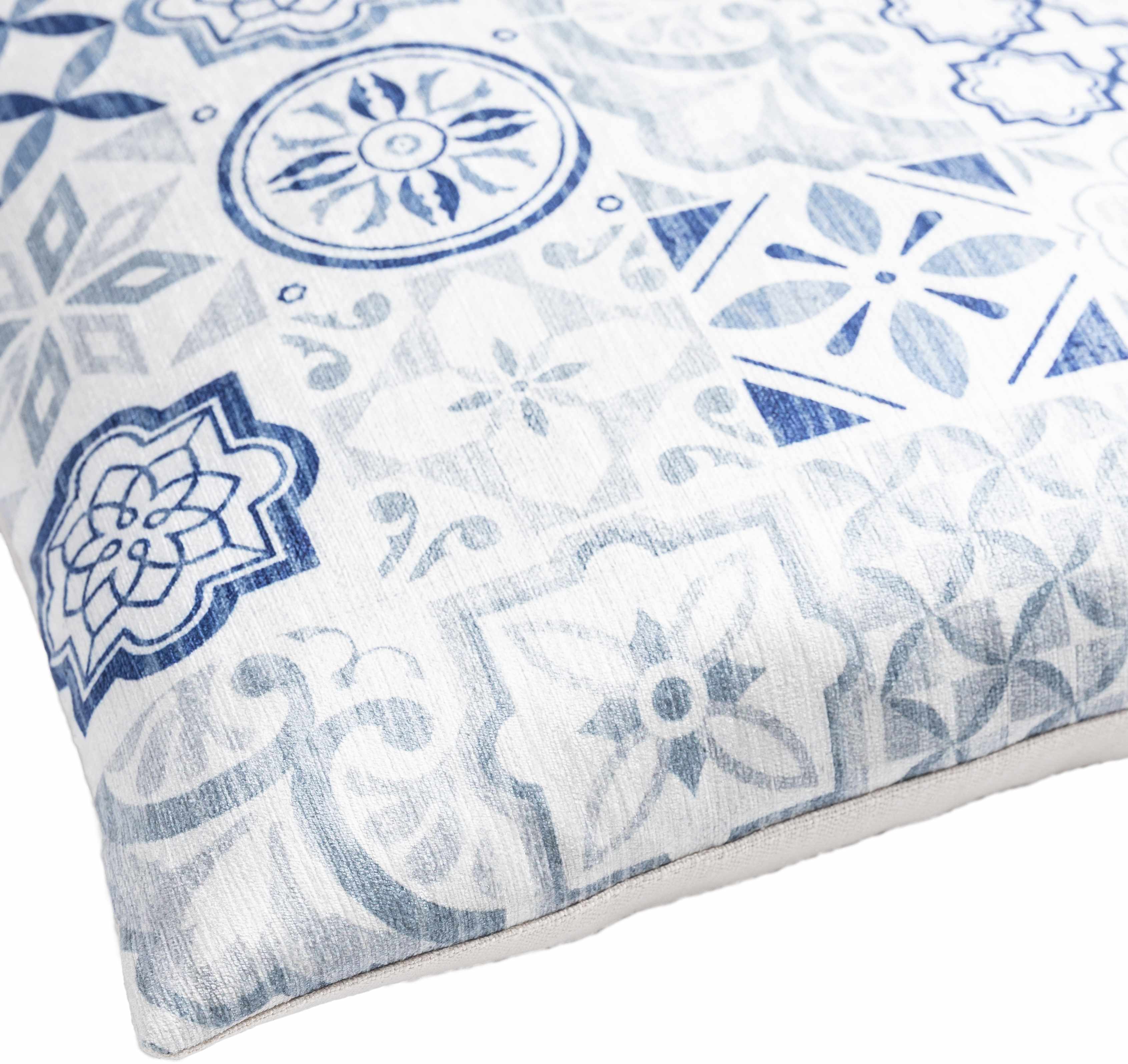 Etan Blue Mosaic Accent Pillow - Clearance