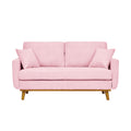 Pink Corduroy Loveseat