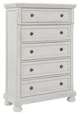 Robbinsdale - Five Drawer Chest - Antique White-0