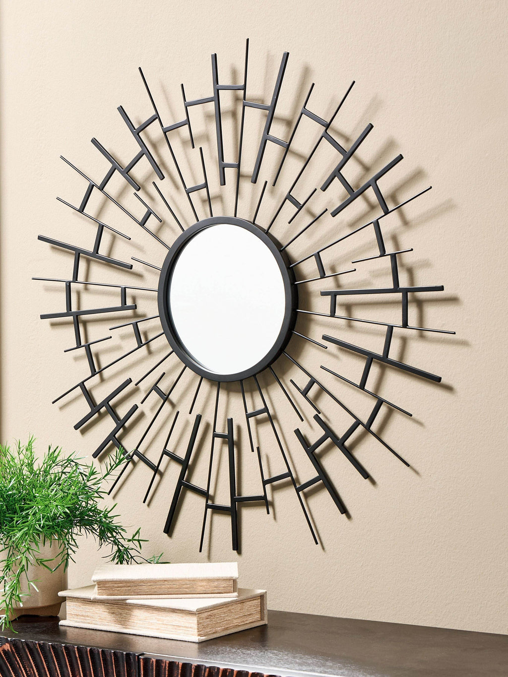 Garrenworth - Accent Mirror - Black-1