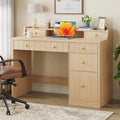 Executive Workstation Desk With Drawers 47Inch Wide
