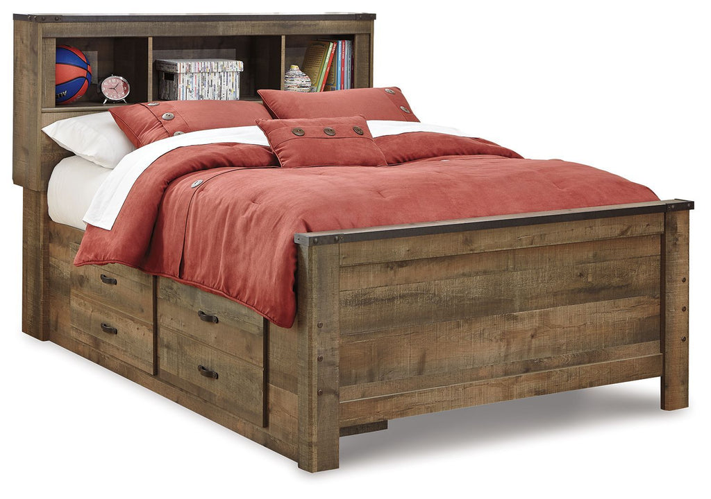 Trinell - Bookcase Bed With Storage-2
