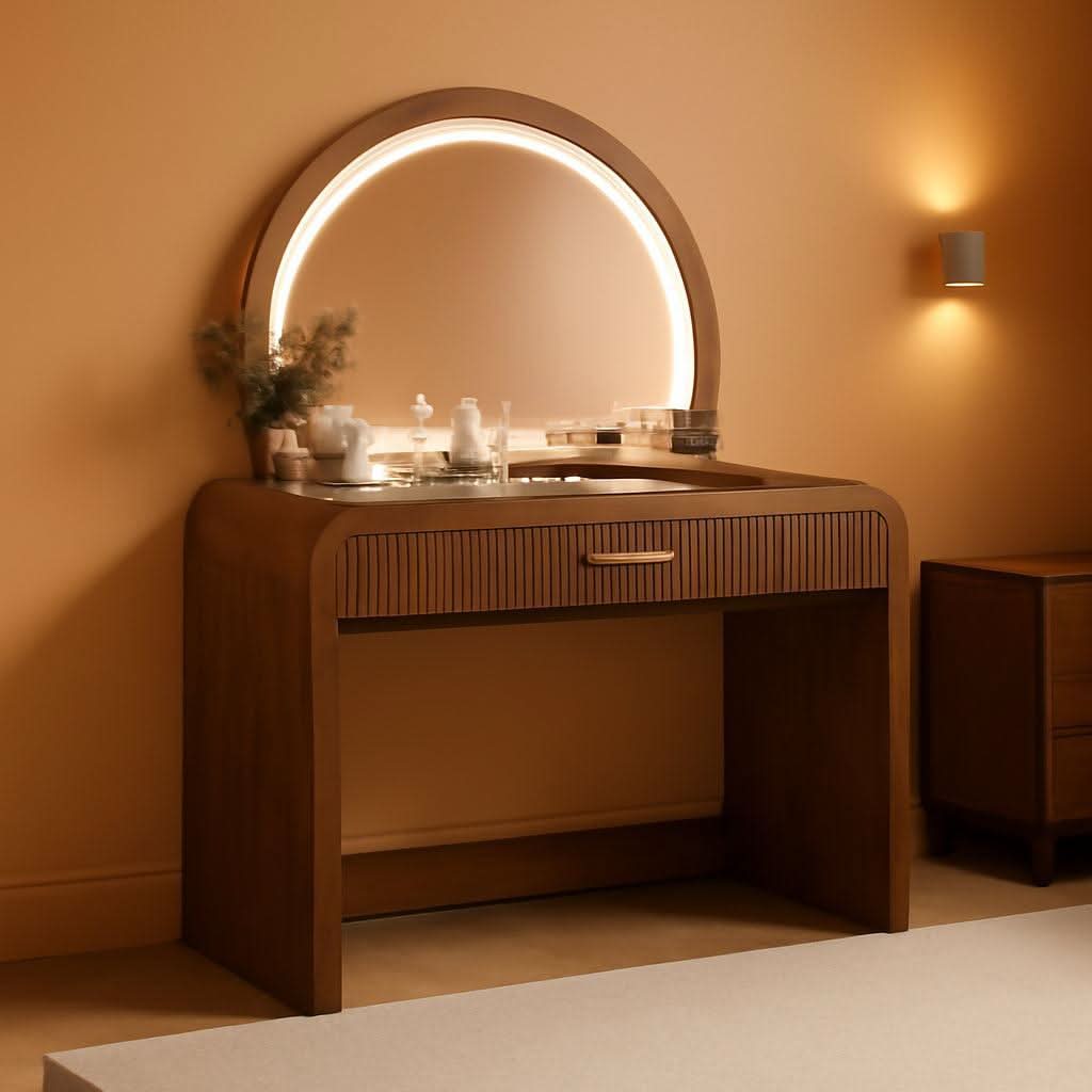 39 Inches Luxurious Vanity Desk Illuminated Mirror-0
