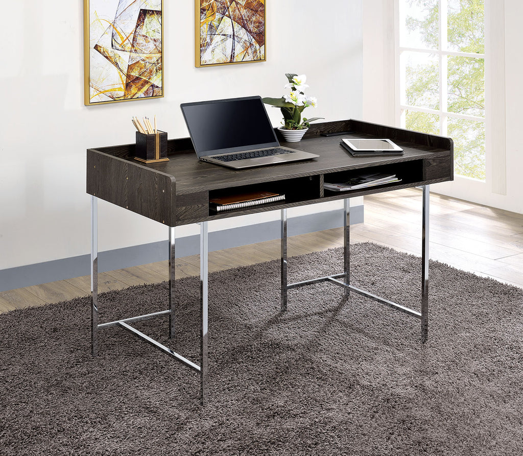 Modern Contemporary USB Supported Computer Desk With Drawer