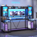 74.8Inch Ergonomically Engineered Gaming Desk LED Lights