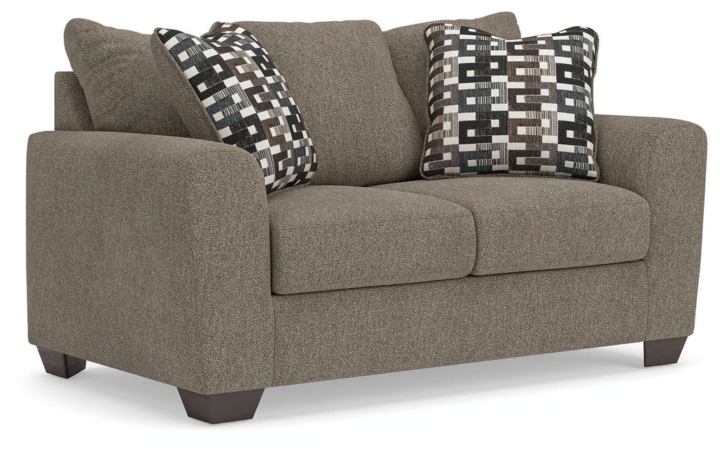 Triston-Peaks - Loveseat - Suede-0