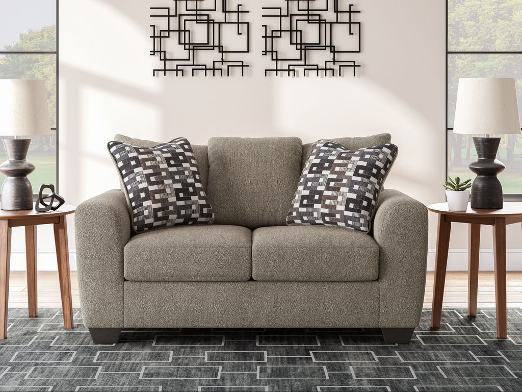 Triston-Peaks - Loveseat - Suede-2