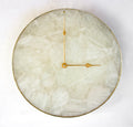 White Agate Wall Clock | Circular-0
