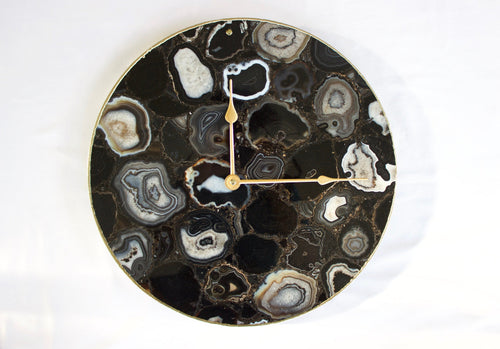 Black Agate Wall Clock | Circular-0