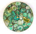 Light Green Agate Wall Clock | Circular-0