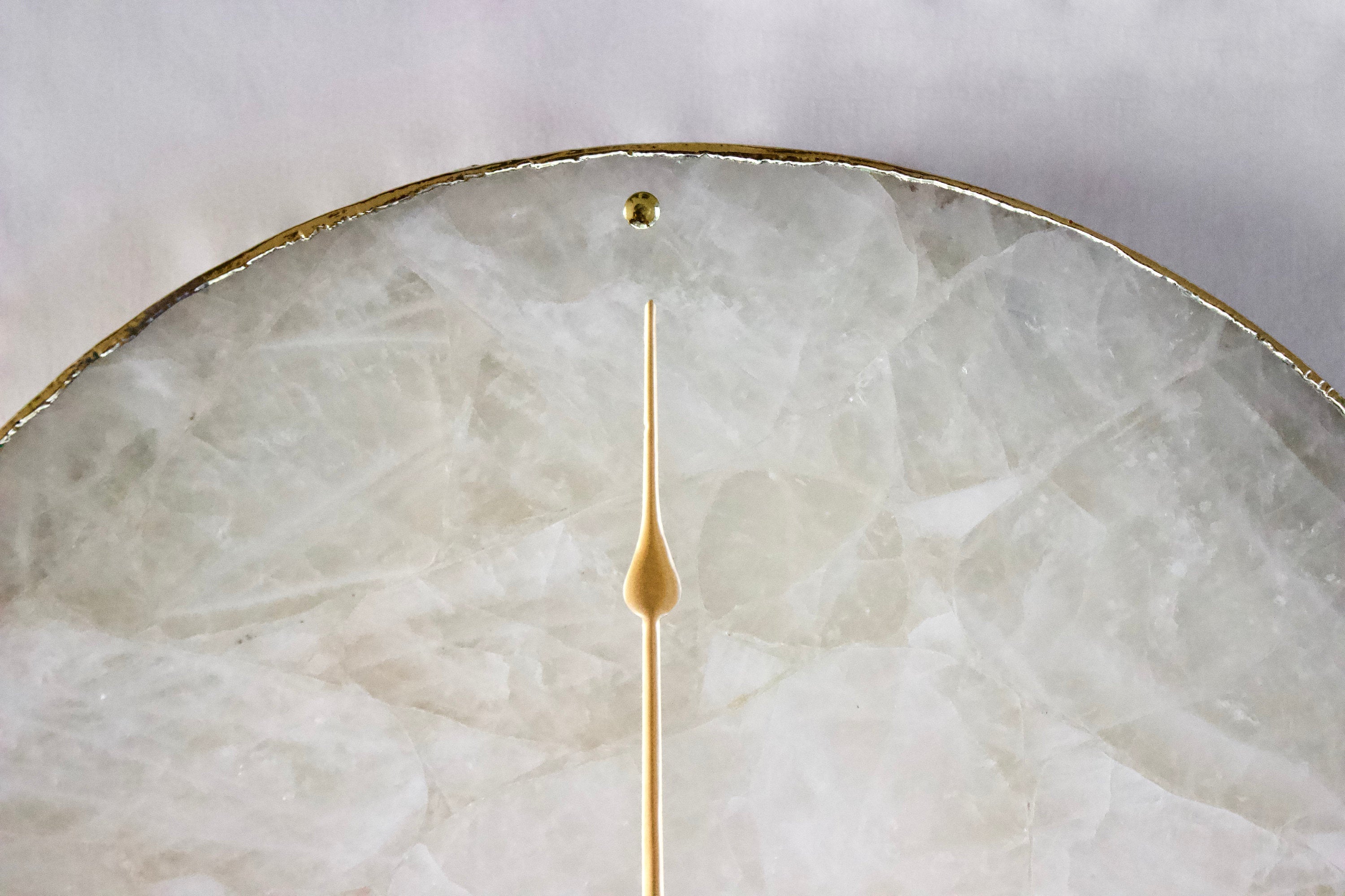 White Agate Wall Clock | Circular-3