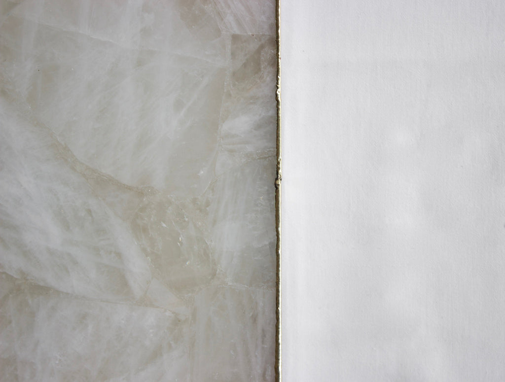 White Agate Wall Clock | Square-3