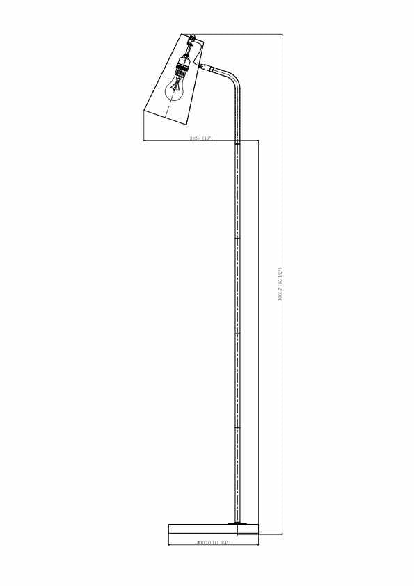 Montacuto Black Floor Lamp