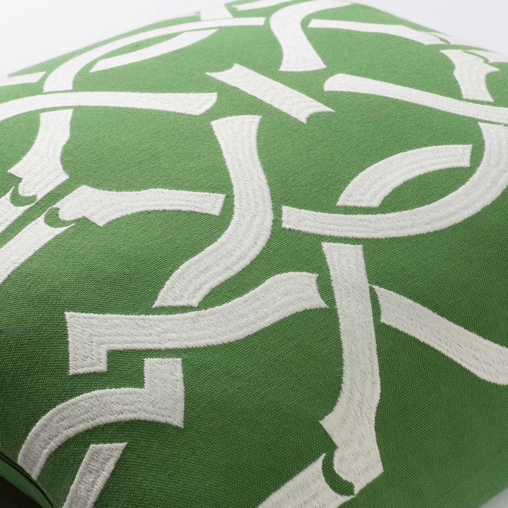 Moatsville Green&White Patterned Accent Pillow - Clearance