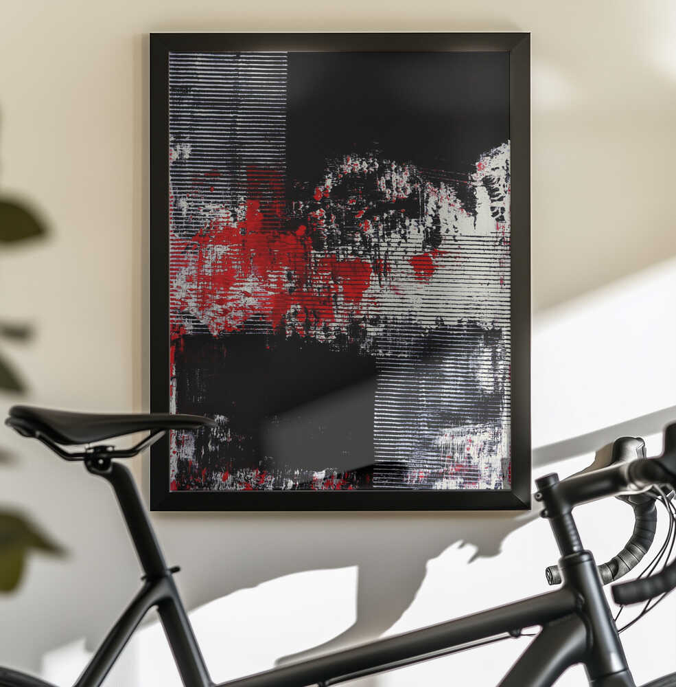 Wall art Crimson Echoes-1