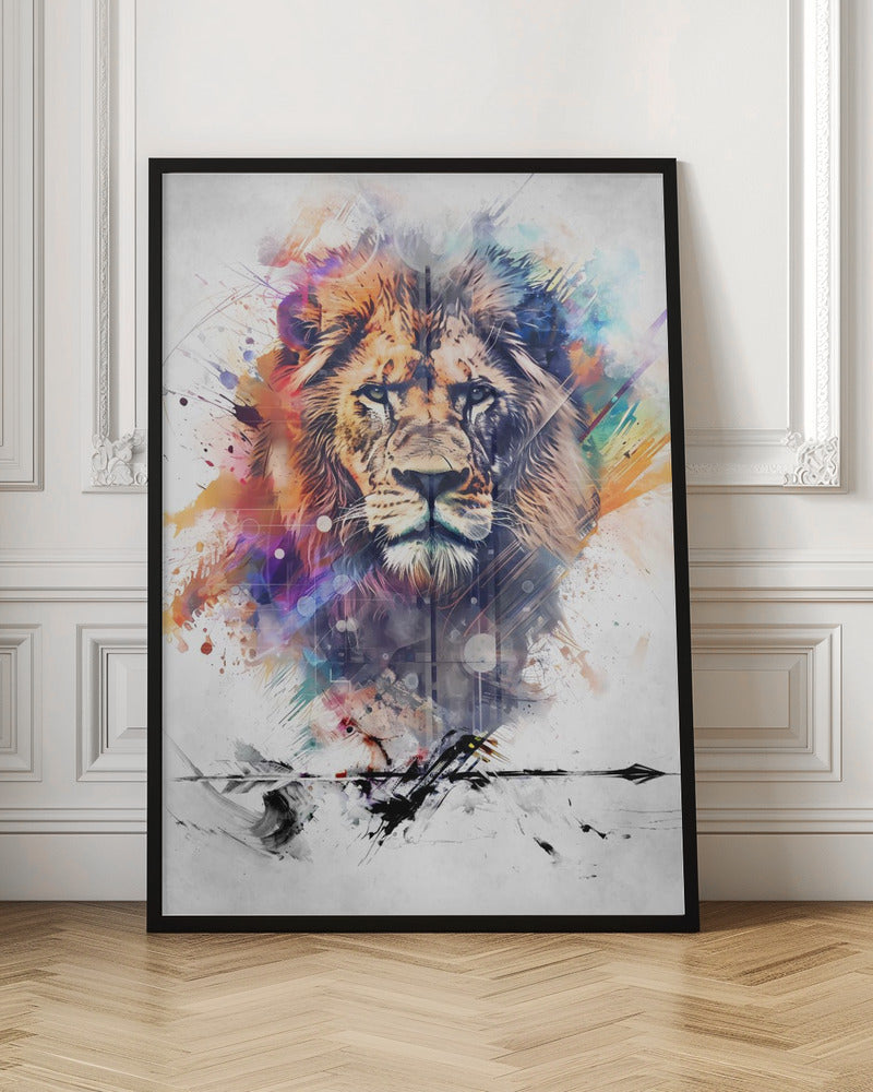 Wall art Lion Poster Art 04-3