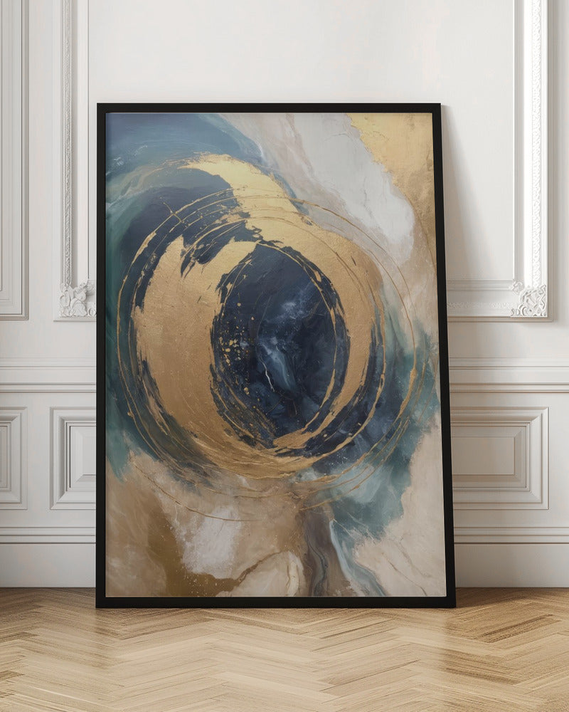 Wall art Golden Vortex-3