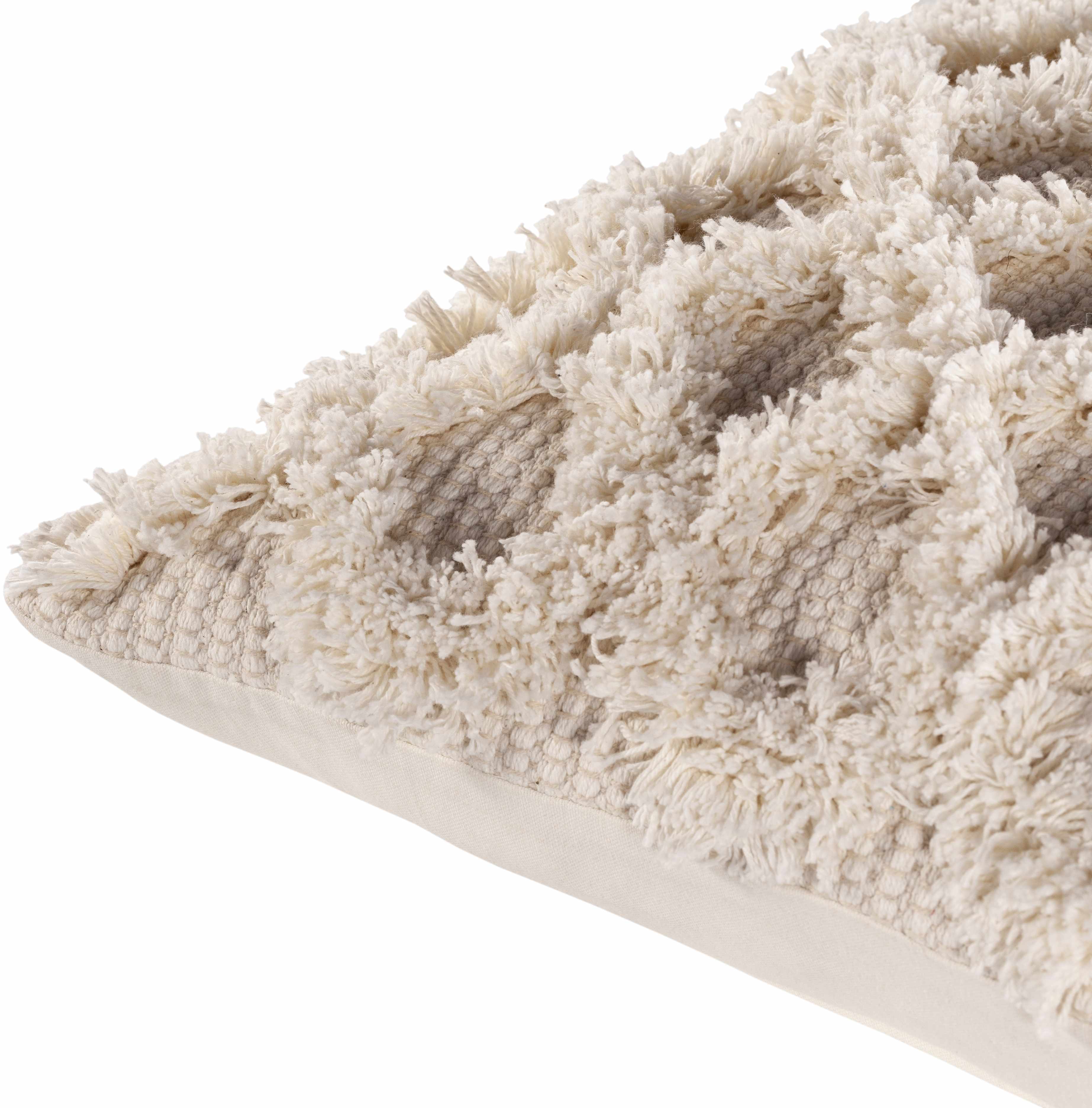 Pigcawayan Shaggy Diamond Accent Pillow - Clearance