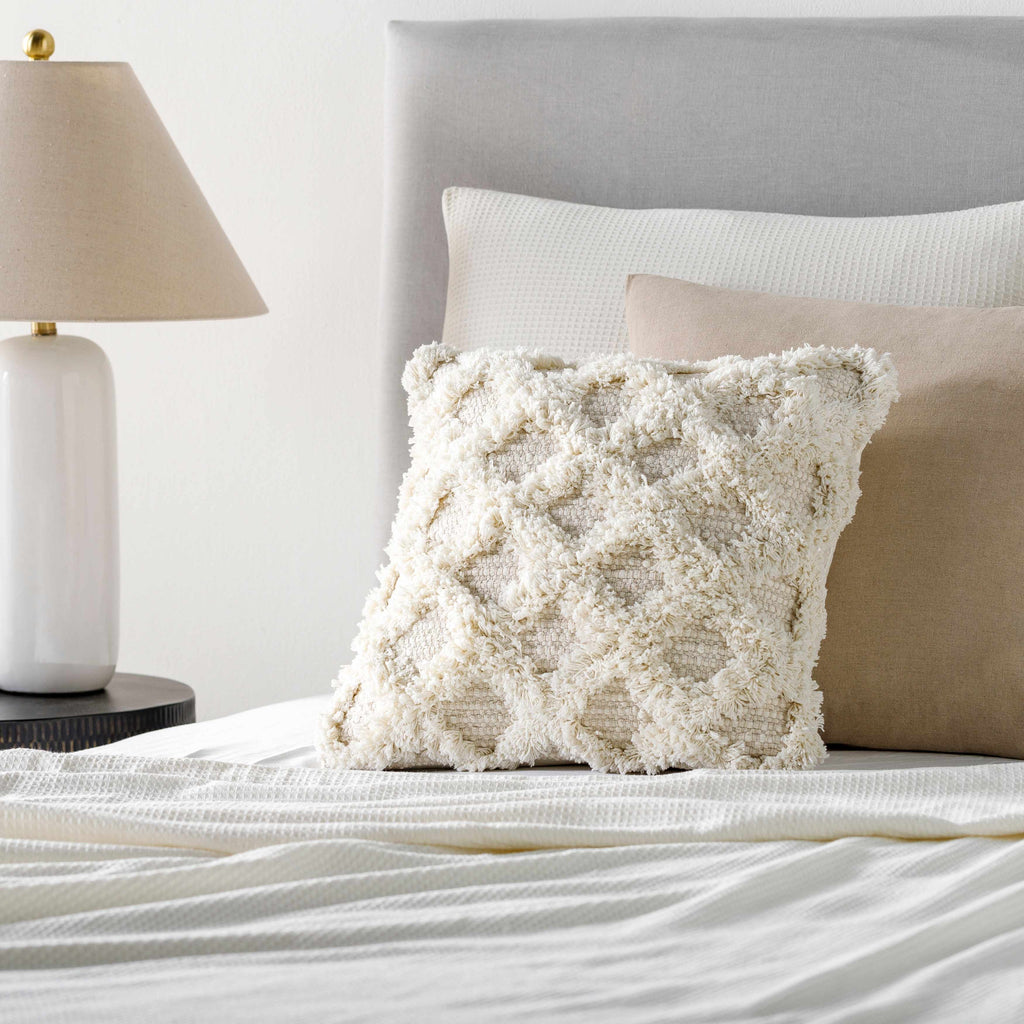 Pigcawayan Shaggy Diamond Accent Pillow - Clearance