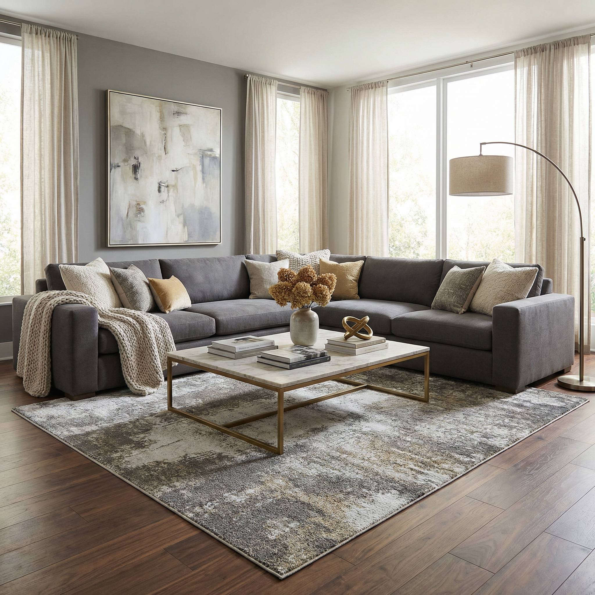 Liveree Abstract Rug