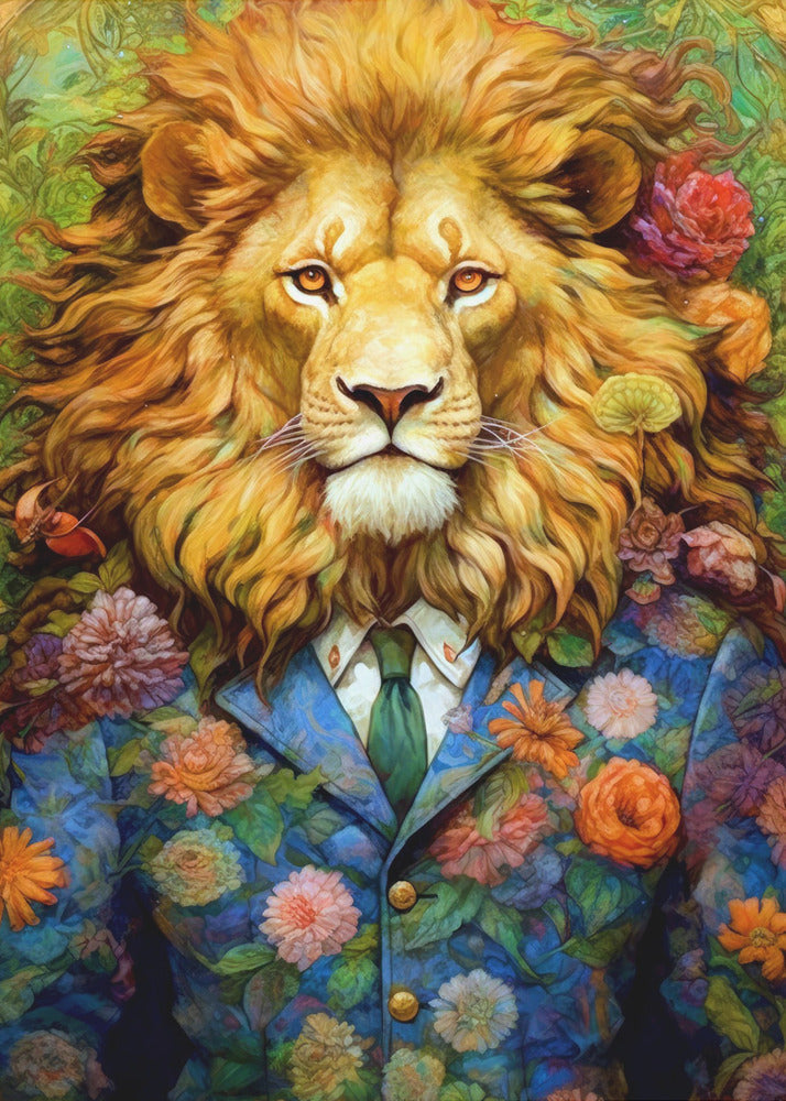 Wall art Lion animal art #lion-1