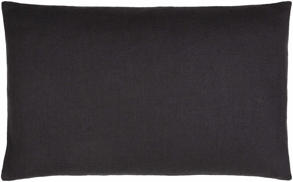Royce Black Textured Accent Pillow - Clearance