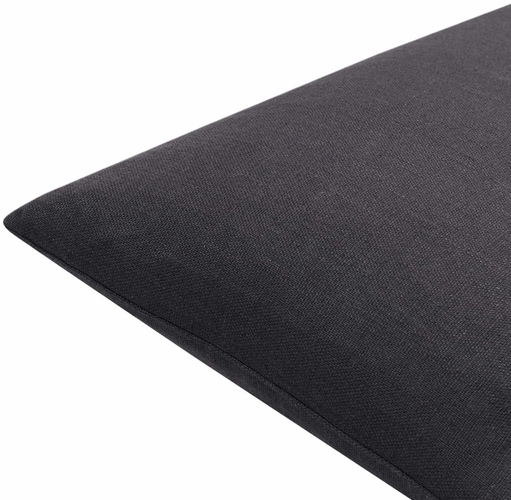 Royce Black Textured Accent Pillow - Clearance